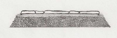 Picture 2: Cross-section with a sub-base built up from scratch.