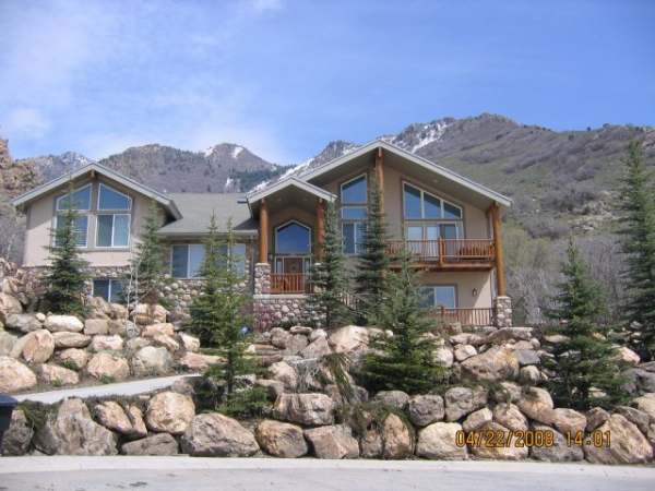 Boulders are a great addition to this hillside.