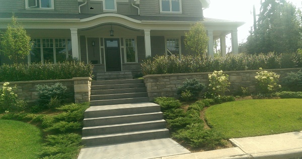 When referring to outdoor rooms, the front yard is called the public area as it is seen from everyone on the street or sidewalk.